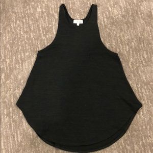 Aritzia Wilfred Free Dark Heathered Green Tank